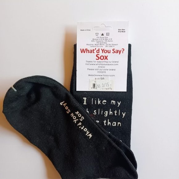 Foozy's What'd You Say? Sox - Women's Size 4-10 - NWT - Picture 2 of 4